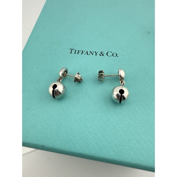 RARE Tiffany & Co. Paloma Picasso Campanitas Bell Drop Dangle Earrings Silver - Picture 5 of 10